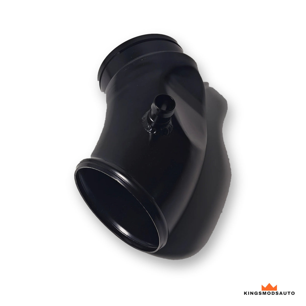 B58 turbo inlet viewed from the turbo end with the welded breather port
