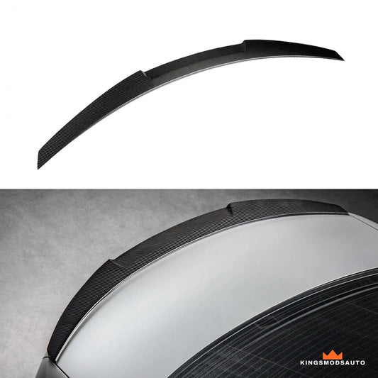 Kings Mods Auto M4-style dry carbon trunk spoiler for BMW G20 3 Series and G80 M3