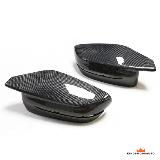 Kings Mods Auto dry carbon mirror caps pair for BMW G80 M3, G82 M4 and G87 M2