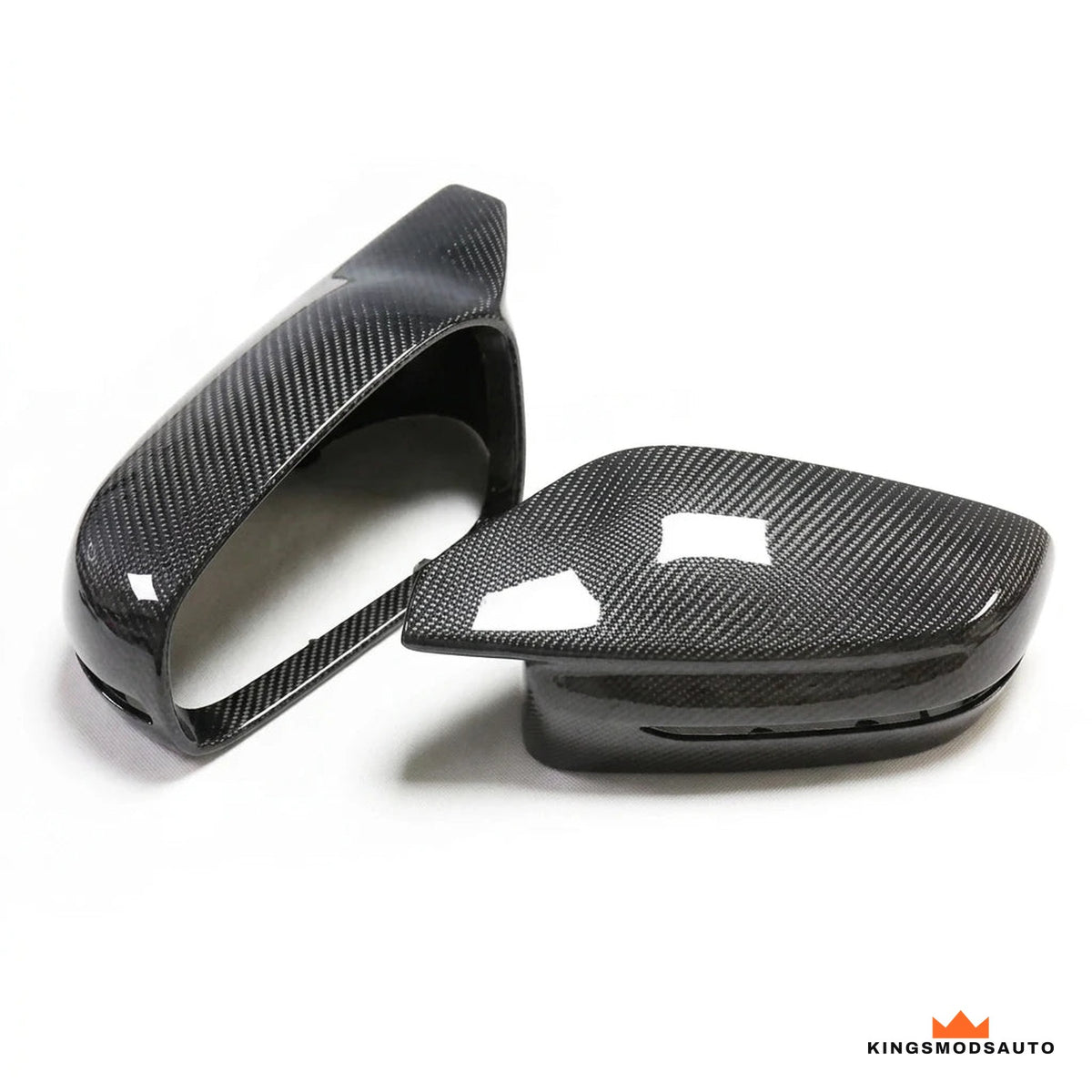 Left and right dry carbon mirror caps for BMW M2, M3, M4, M240i, M340i and M440i