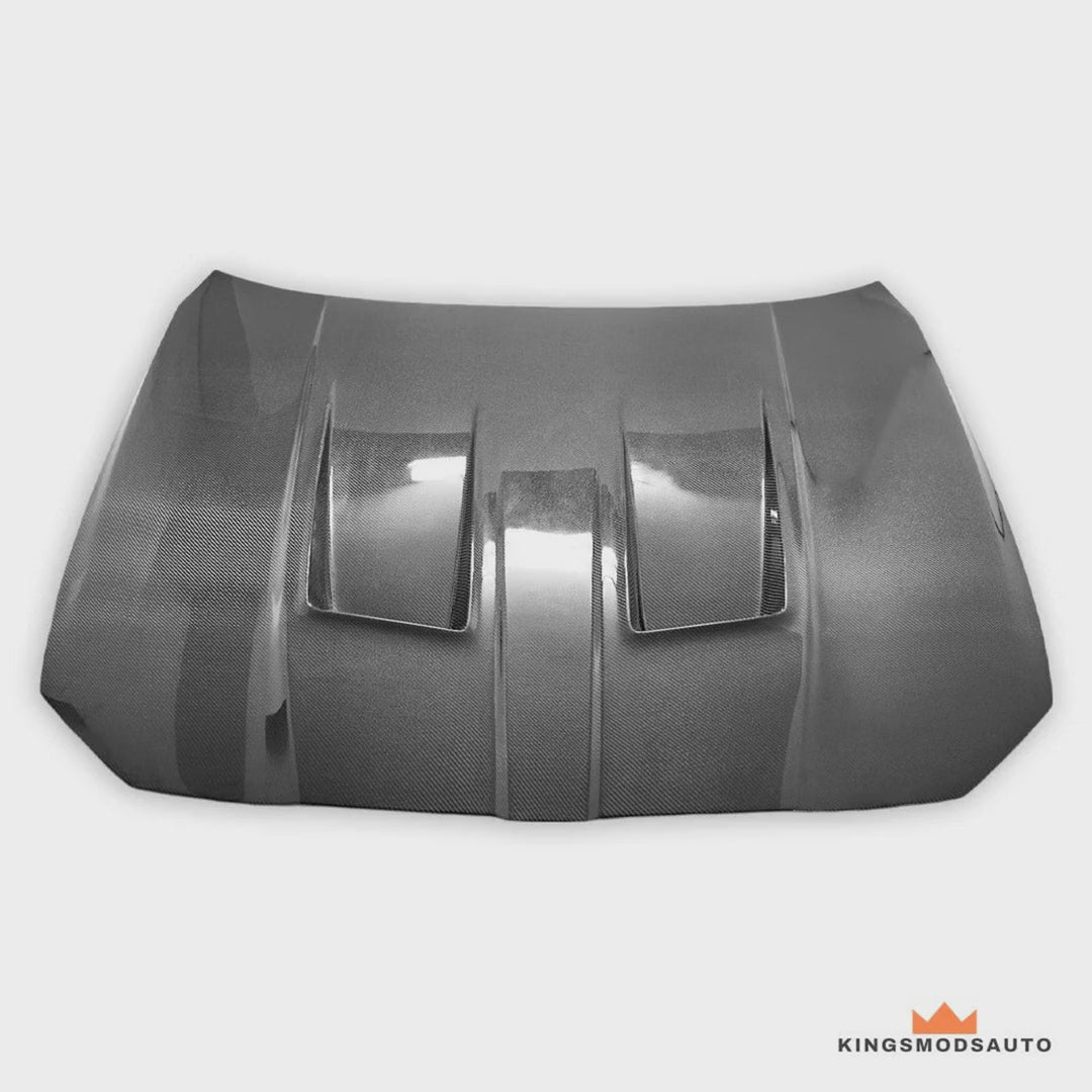 BMW G80 M3 G82 M4 carbon fiber vented hood video