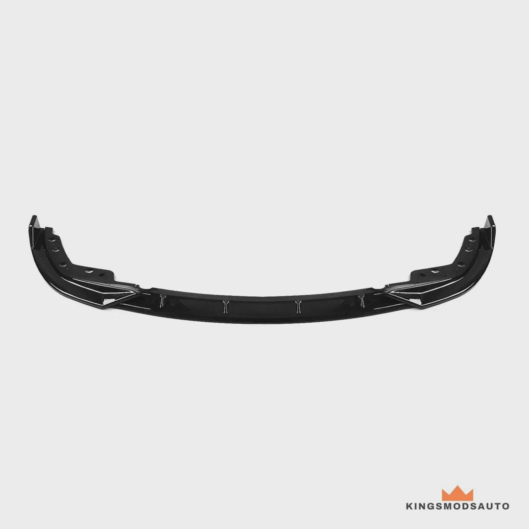 BMW G20 3 Series gloss black front lip splitter video